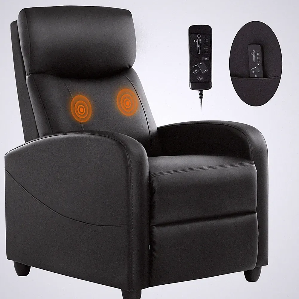 HOMEFLA Massage Recliner Chair, Small Recliner Sofa Chair with Seat Backrest